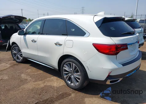 2017 Acura Mdx Technology Package z USA, uszkodzony, nr VIN 5FRYD4H57HB024970